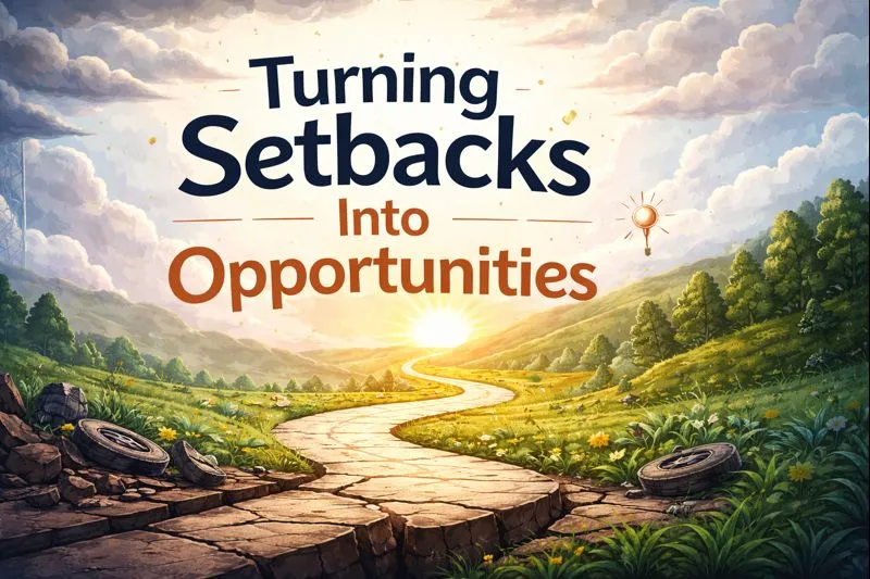Turning setbacks into opportunities blog header illustration - Hope Restored Farms Turning setbacks into opportunities blog header illustration