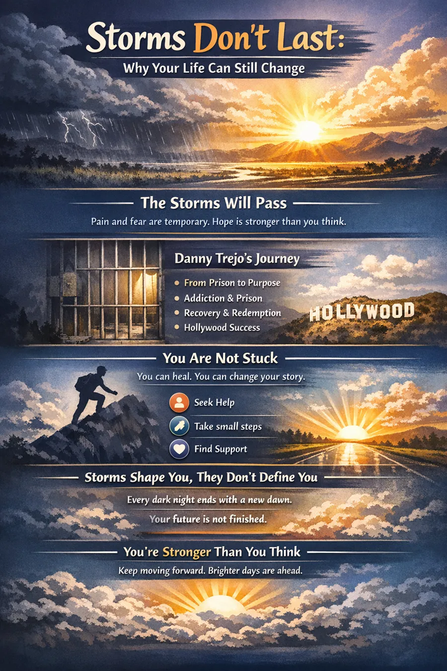 How to Overcome Challenges​ and Believe Storms Don’t Last infographic