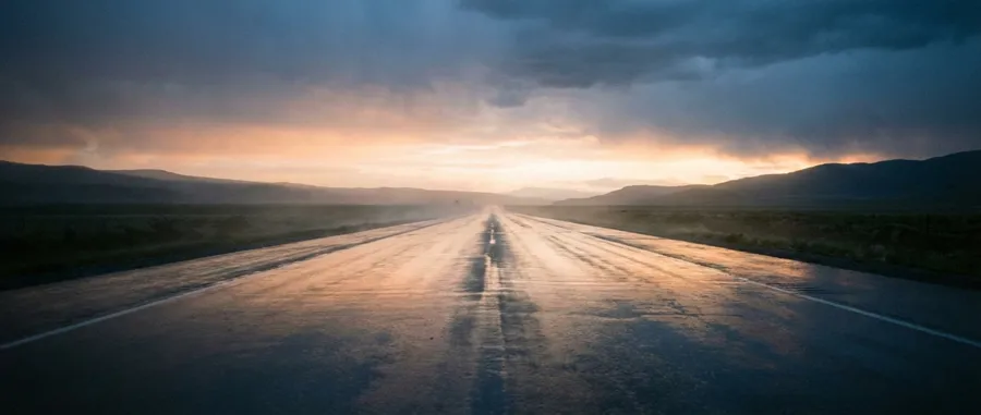 how to overcome challenges - road image after rain